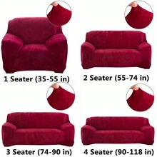 Sofa Covers - Burgundy - View 2
