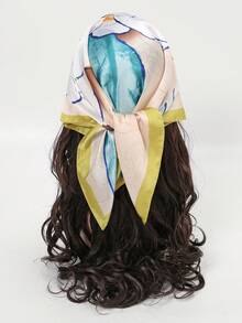 1條時尚優雅的女士印花圍巾 - 彩色 - 查看 5