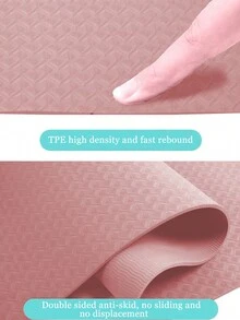 Tpe Non-Slip Position Line Yoga Mat For Women Home Dance Fitness Mat - Pink - View 2