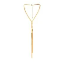 1條極簡長蛇鏈項鍊,酷炫風格設計流蘇女性萬用項鍊 - A款式 - 查看 3