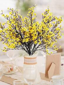 1PC Artificial Flower Bouquet Baby's Breath Wedding Decoration, Home Vase Decoration, Dining Room, Bedroom, Bathroom Decoration, Valentine's Day, New Year Decoration, Outdoor Garden Flower Arrangement, Shooting Props, Windowsill Flower Arrangement Gifts Birthday Graduation
