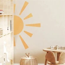 1入卡通太陽壁貼,適用於幼兒園、托兒所、日托的牆壁裝飾 - 橘色 - 查看 5