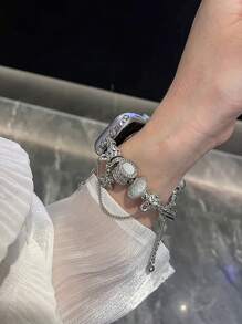 1 件彩色串珠海星吊坠兼容 表带系列 1/2/3/4/5/6/7/8/9/10/11/Ultra1/2/3/SE（仅限表带） - 白色 - 查看 1