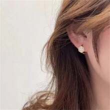 2023 耳環,設計師奢華雪花設計,可搭配任何服裝而不褪色 - 金色 - 查看 2