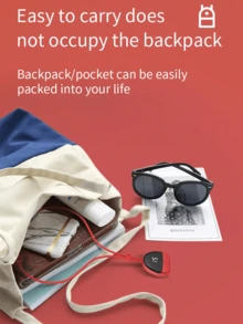 頸椎按摩器小型便攜式肩頸理療脈衝熱敷儀吊墜式頸部按摩儀 - 紅色 - 查看 4