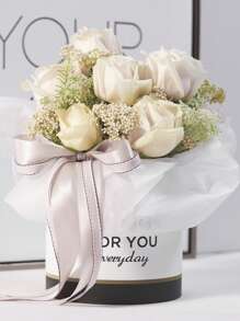 30pcs White Paper Lining Fresh Flowers Wrapping Paper For Bouquet - White - View 7