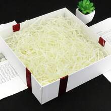 50g Raffia Filler For Gift Box, Extremely Cheap Raffia Shred, In Stock, Sold In Bulk By Manufacturer - 24# Milky White - View 11