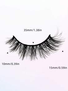 Asiteo 7 Pairs Natural Soft Cat Eye Lashes Fluffy Eyelashes Faux Mink Wispy Lashes Dramatic Long Thick Volume Eyelashes - Lông mi Criss Cross - Xem 4