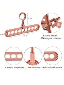 其他衣架和衣架 万圣节装饰 万圣节服装 秋季装饰 节日装饰 - 乾枯玫瑰色 - 查看 4