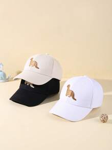 3 Stück Baby Baseballcap Set mit besticktem Dinosaurier-Motiv, Reiseessentiell - Verschiedenfarbig - Übersicht 3