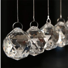 10pcs 3*2.6cm Hotel Stage Hanging Crystal Bead Wedding Ceiling Decoration Bead - Transparent - View 4