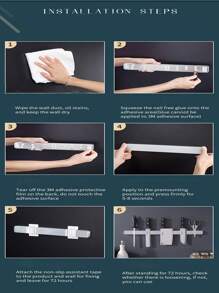 1pc Kitchen Knife Rack Storage Rack (No Need To Punch, Comes With Nail-Free Glue, Distinguish Between Front And Back When Installing, Single-Sided Magnetic) Magnet Stainless Steel 304 Magnetic Wall-Mounted Simple Knife Rack. Storage For Kitchen Knives. Knife Rack Halloween Christmas Kitchen Good Helper Kitchen Knife Storage Accessories