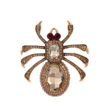 1個女性豪華鑽石蜘蛛胸針,設計精美,適合日常配戴 - 彩色 - 查看 11