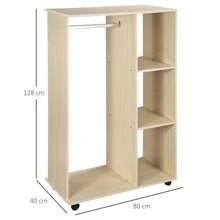 HOMCOM Bedroom Armoires - 卡其色 - 查看 3