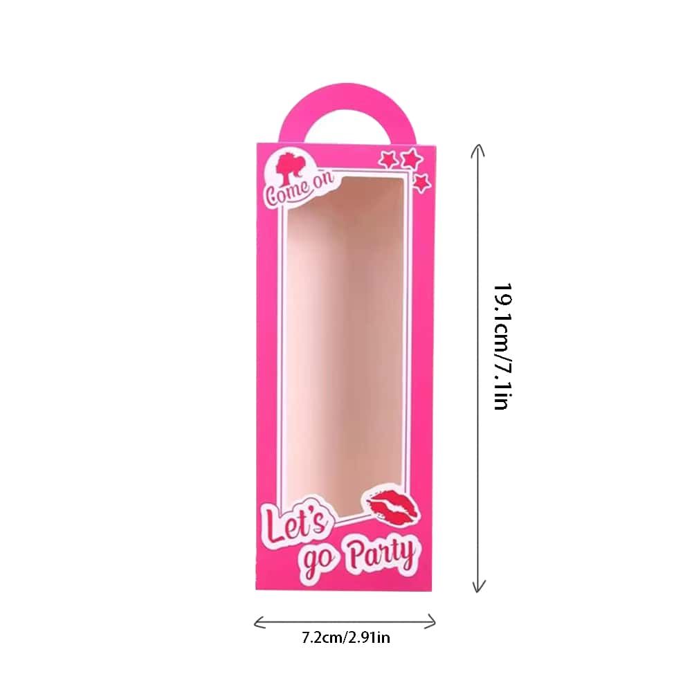 12Pcs Hot Pink Party Favor Boxes 90s Doll Pink Girls Birthday Gift 12pcs-hot-pink-party-favor-boxes-90s-doll-pink-girls-birthday-gift