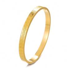 1 件獨特日韓設計不鏽鋼鏤空情人手鍊,搭配蝴蝶、心形和幾何圖案 - 金色 - 查看 14