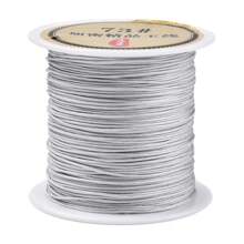 1 Rollos De Cerca De 40 Metros De Alambre Trenzado De Jade De Nailon No. 73 De 0.06 Cm Y Cuerda De Cuentas Adecuados Para Brazaletes Y Collares Diy, Fabricación De Joyas Trenzadas De Joyas
