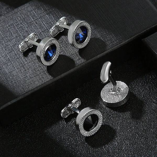 1 pieza Nuevos gemelos con diseño de corona clásica de anime de moda con decoración de rhinestones, elegante para volver al colegio