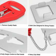 1pc Door Double Hole Security Door Locker Latch Metal Lock Home Room Hotel Anti Theft Security Lock,Travel Anti-Theft Door Locker - Multicolor - View 7