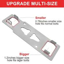 1pc Door Double Hole Security Door Locker Latch Metal Lock Home Room Hotel Anti Theft Security Lock,Travel Anti-Theft Door Locker - Multicolor - View 8