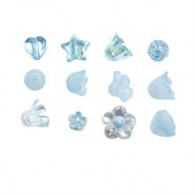 三件組13格花盒珠淺藍色系列壓克力風鈴花圓珠可做成手鍊系列手機掛件 - 藍色 - 查看 6