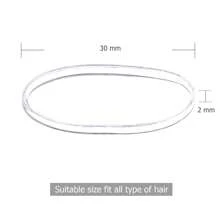 500 个一次性橡皮筋多色混合发带松紧带小橡皮筋适合女孩的头发无损伤迷你弹力马尾辫固定器微型发带适合细薄至中等头发散装多色混合发带松紧带小橡皮筋适合女孩的头发无损伤迷你弹力马尾辫固定器微型发带适合细薄至中等头发散装 - 透明 (1000條裝) - 查看 2