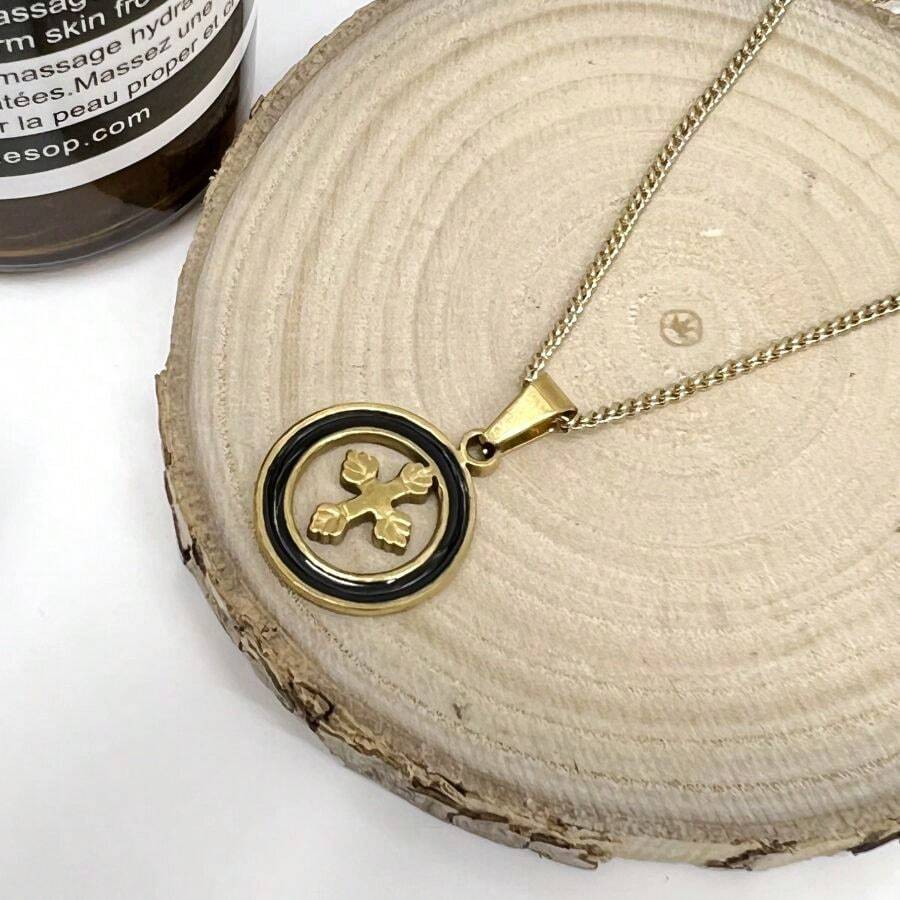 女款項鍊,個性化不銹鋼鍍金掛墜,是送給朋友或情侶的最佳節日禮物 - 風格-3 - 查看 1