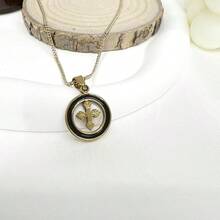 女款項鍊,個性化不銹鋼鍍金掛墜,是送給朋友或情侶的最佳節日禮物 - 風格-3 - 查看 4