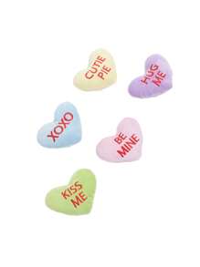 2入組隨機發送心形絨布貓玩具用品 - 彩色 - 查看 5