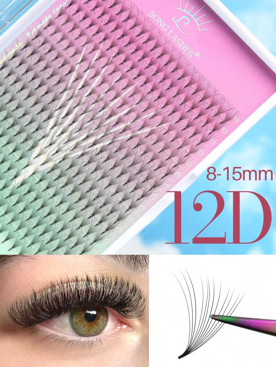 Song Lashes Premade Fans Pointy Base  Eyelash Extensions Lashes False Eyelashes  Makeup  Individual Lashes Lash Clusters,Eye Lash Clusters,Individual Eyelashes,Lashes,Fake Lashes