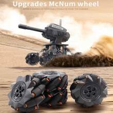 VANLINNY Robot Kits,RC Tank,3-In-1 Fast DIY Remote Control Car With 10 Mph 360 Degree Drifting,Science Kits,Programmable/Rechargeable,Best Birthday Gifts. - Black - View 1