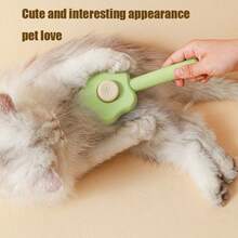 1pc Pet Hair Brush Shaped As Magic Wand - Green - View 3