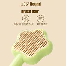 1pc Pet Hair Brush Shaped As Magic Wand - Green - View 7