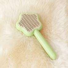 1pc Pet Hair Brush Shaped As Magic Wand - Green - View 1