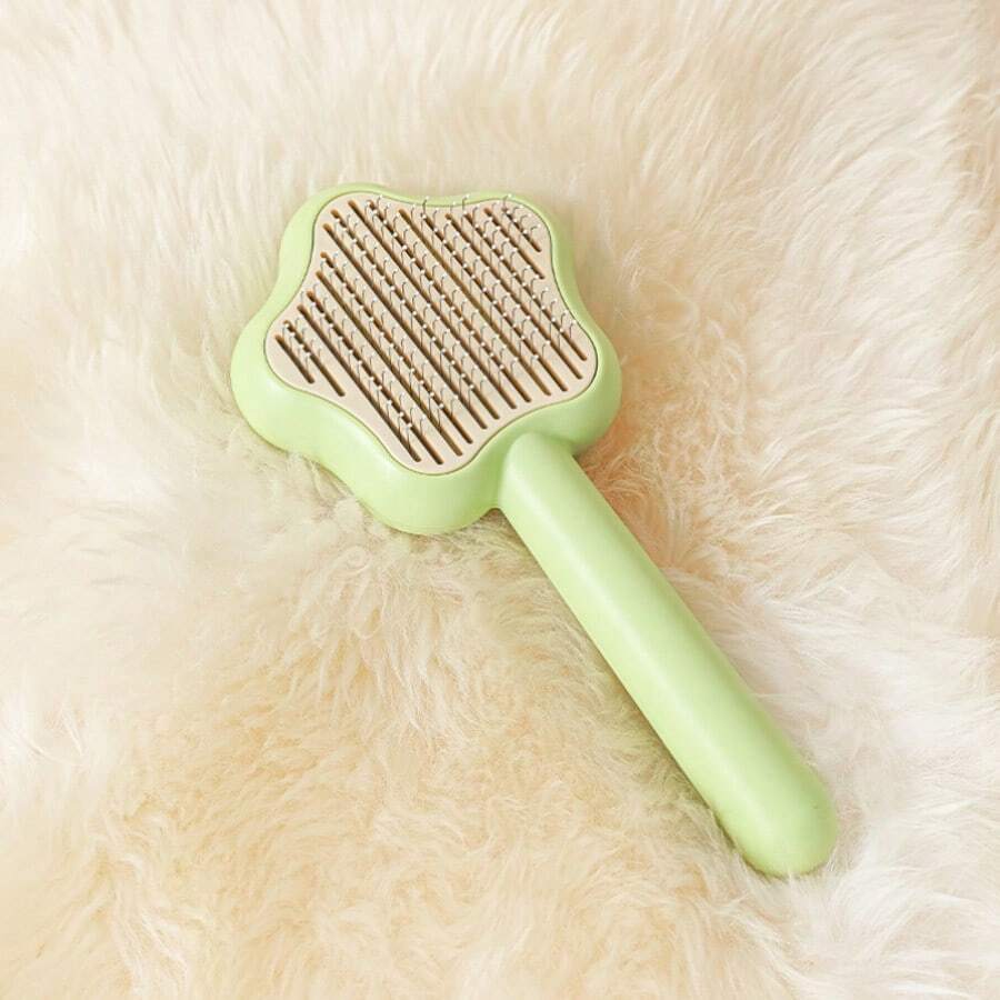1pc Pet Hair Brush Shaped As Magic Wand - Green - View 1