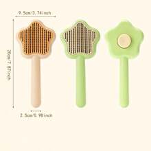1pc Pet Hair Brush Shaped As Magic Wand - Green - View 2