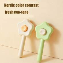 1pc Pet Hair Brush Shaped As Magic Wand - Green - View 4