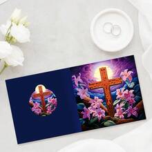 8 件裝鑽石畫卡 5d Diy 美麗真誠元素、等鑽石畫套件鑽石藝術卡供工藝朋友成人卡片製作 15*30 厘米 - 彩色 - 查看 4