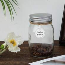 50pcs White 3.1cm/1.22inch Metal Edge Key Tags With Ring, Round Paper Labels, Ideal For Car Keys And Door Keys - White - View 5