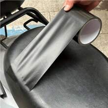 1 Roll Black Woven Fabric Adhesive Tape, High Sticky Leather Repair Patches, Waterproof And Scratch-Resistant, Suitable For Sofa, Furniture, Car Seats, Boat Seats, Chairs, Interior Decor, Etc. - Black - View 11