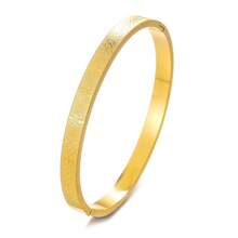 1 件獨特日韓設計不鏽鋼鏤空情人手鍊,搭配蝴蝶、心形和幾何圖案 - 金色 - 查看 22