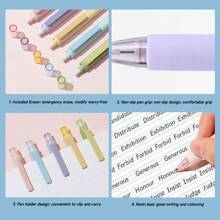 0.5mm繪圖,寫作學校或辦公室活動使用的自動鉛筆,鉛芯不易折斷 - 黃色 - 查看 6