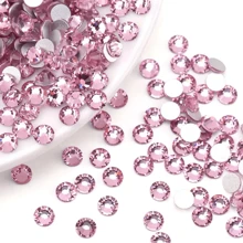 500 piezas de cristales planos de tamaño SS10 en Ab color cristal y transparente - perfectos para arte de uñas y decoración DIY, encantos de uñas, gemas de uñas y suministros de uñas. decoración uñas
