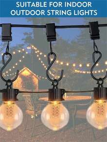 30pcs Black S-Shaped Shower Curtain Hooks With Electroplating Process - Black - View 1