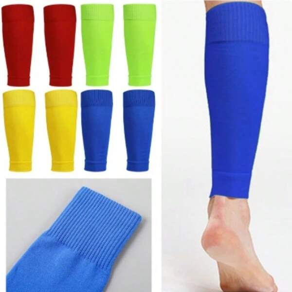 1 par Manga de pierna deportiva para exteriores, manga de compresión para la pantorrilla, calentador de piernas para ejercicio, protector de pierna para correr y acondicionamiento físico profesional, color aleatorio