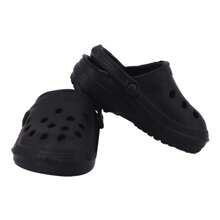 2pcs/Set New Cross-Border Fashionable Pet Shoes, Hole & Beach & Slipper Design For Dogs - Black - View 3