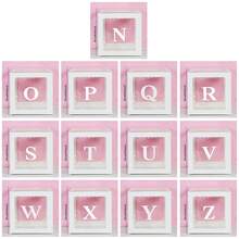 1 件透明气球盒，带字母透明气球盒，适用于婴儿洗礼性别揭秘毕业生日派对新娘结婚周年纪念背景装饰（粉色） - W - 查看 10