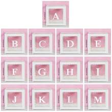 1 件透明气球盒，带字母透明气球盒，适用于婴儿洗礼性别揭秘毕业生日派对新娘结婚周年纪念背景装饰（粉色） - W - 查看 11