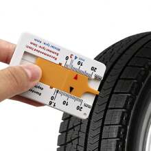 1pc Plastic Tire Tread Depth Gauge 0-20mm Vernier Caliper Portable Tyre Tread Depth Measuring Tool - Multicolor - View 2