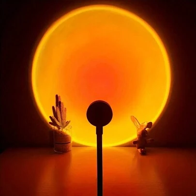Experience The Magic Of Sunset Light - Our Mini Creative Aluminum Alloy USB Lamp (Solid Color) Brings You An Extraordinary Visual Experience.